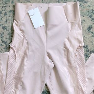 NIKE DRI-FIT TIGHTS PASTEL PINK WITH DETAILS